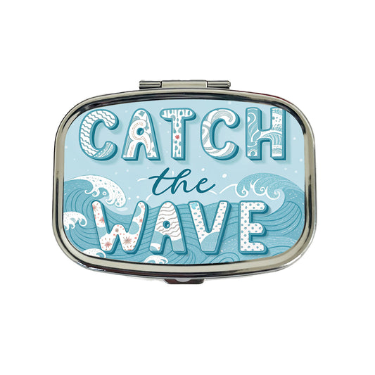 Catch The Wave Ocean Travel Pill Box Case