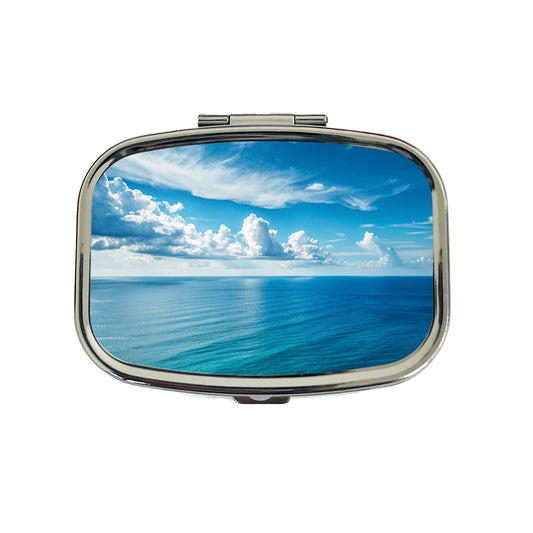 Clean View Just Sea Sky Ocean Travel Pill Box Case