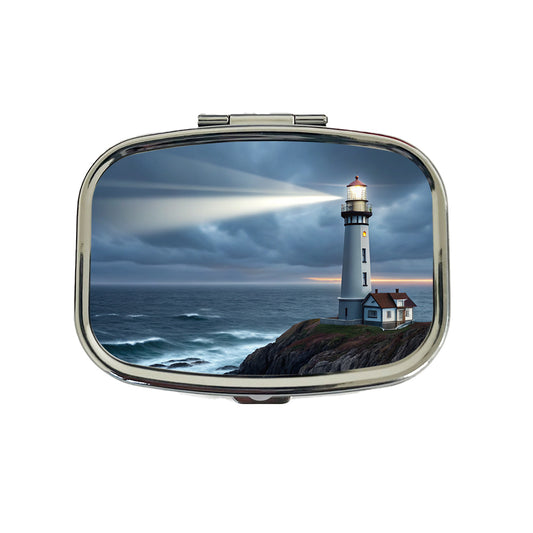 Coastal Lighthouse Rugged Travel Pill Box Case