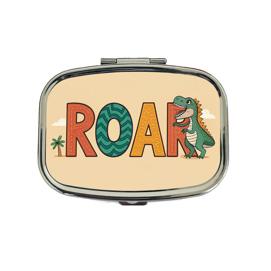 Dinosaur Roar Colorful Travel Pill Box Case