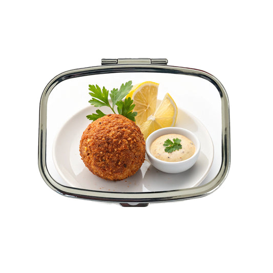 Falafel Fritter Travel Pill Box Case