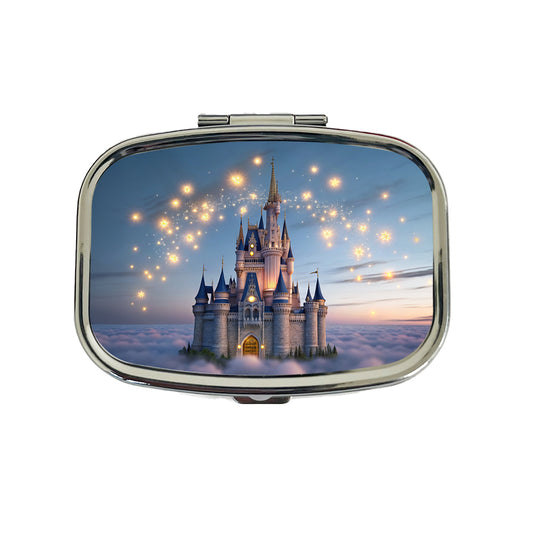 Floating Castle Above Clouds Travel Pill Box Case