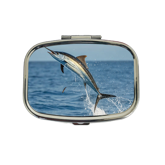Flying Fish Jumping Fishing Travel Pill Box Case