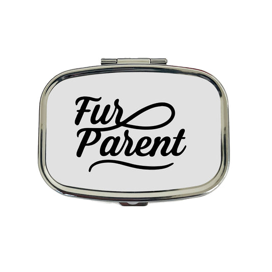 Fur Parent Dog Cat Lover Travel Pill Box Case