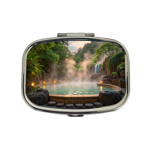 Geothermal Spa Waterfall Travel Pill Box Case