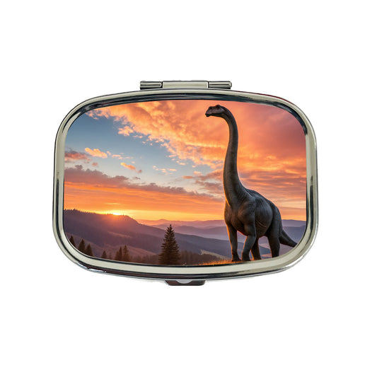 Gigantosaurus Sunset Dinosaur Sauropod Travel Pill Box Case