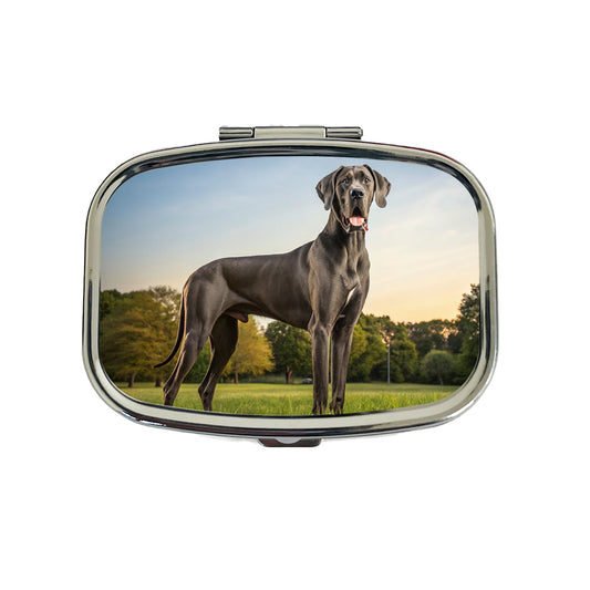 Great Dane In Grass Travel Pill Box Case