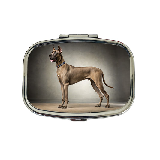 Great Dane Standing Photo Travel Pill Box Case