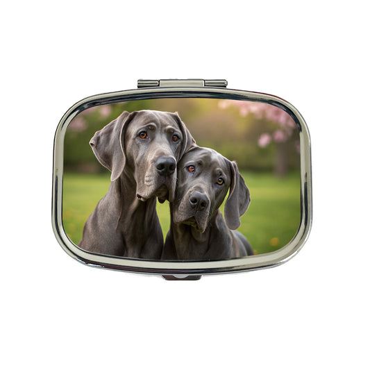 Great Danes In Love Friends Travel Pill Box Case