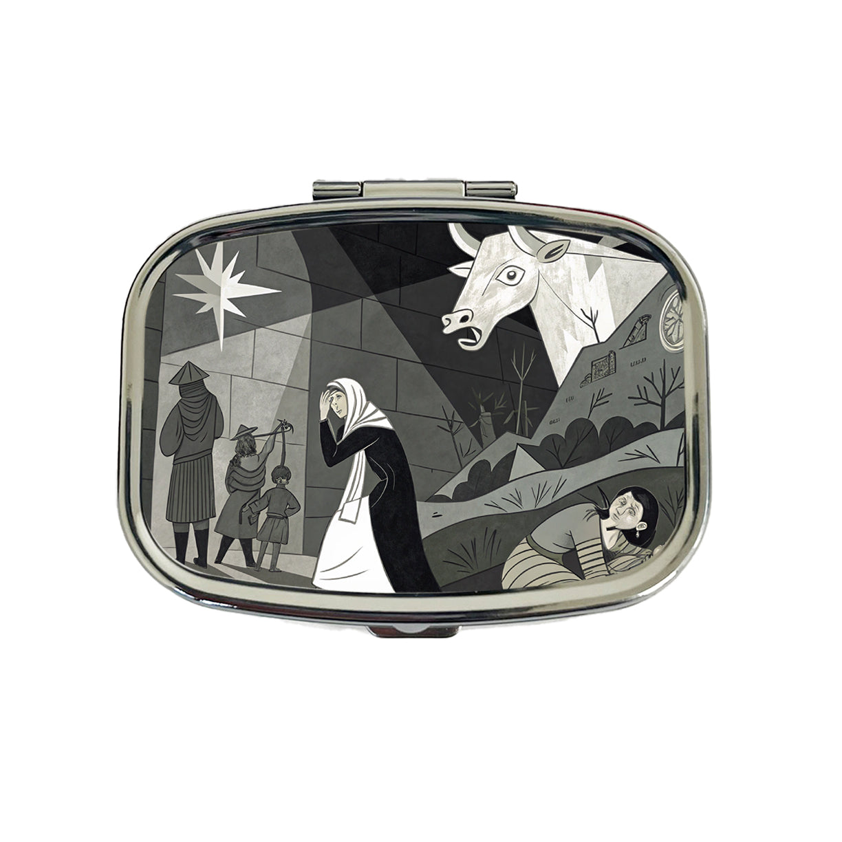 Guernica By Pablo Picasso Parody Travel Pill Box Case