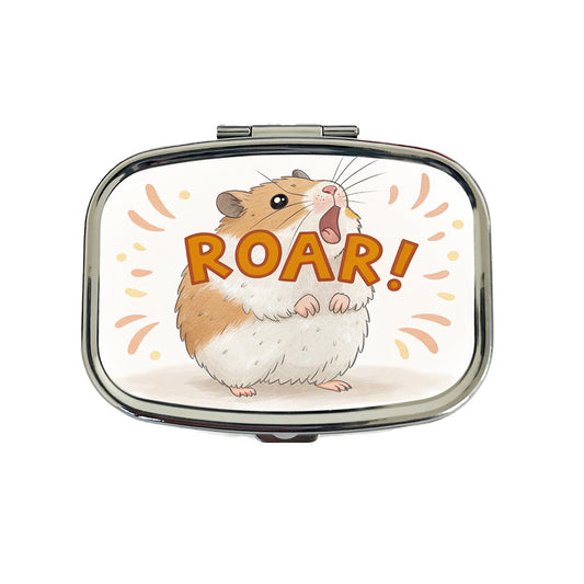 Hamster Roar Funny Travel Pill Box Case