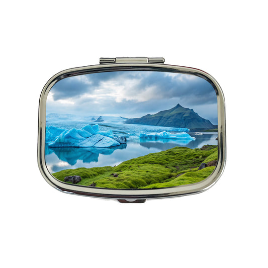 Iceland Nature Travel Pill Box Case