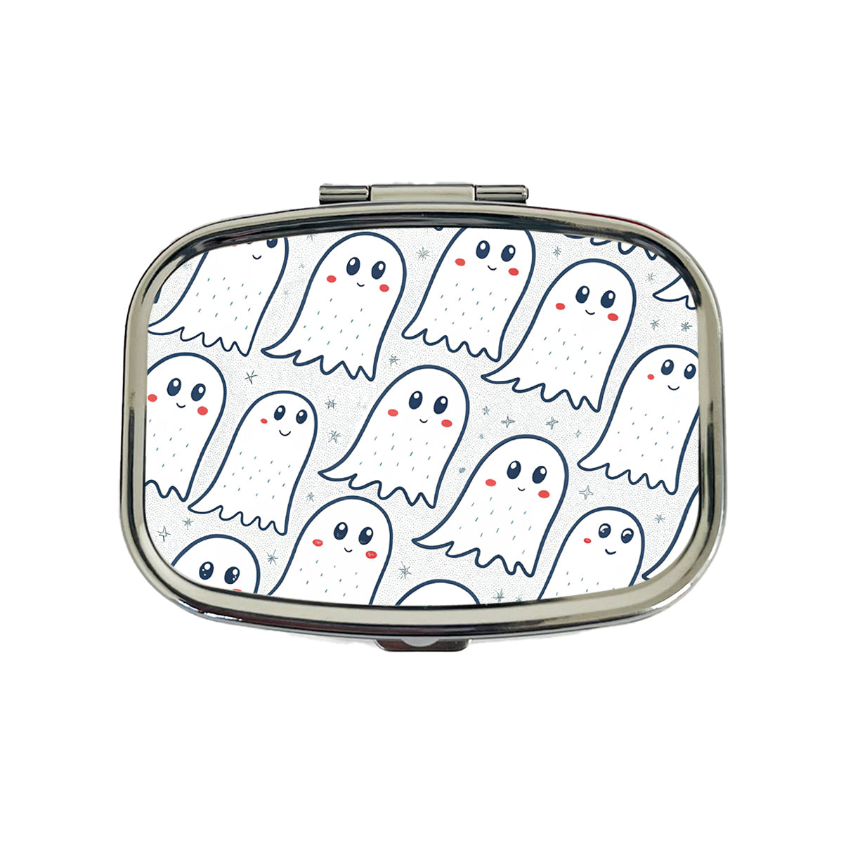 Lots Of Ghosts Halloween Travel Pill Box Case