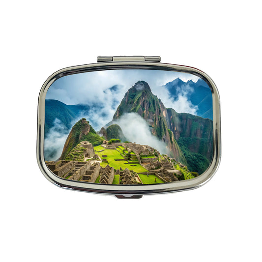Machu Picchu Peru Travel Destination Travel Pill Box Case