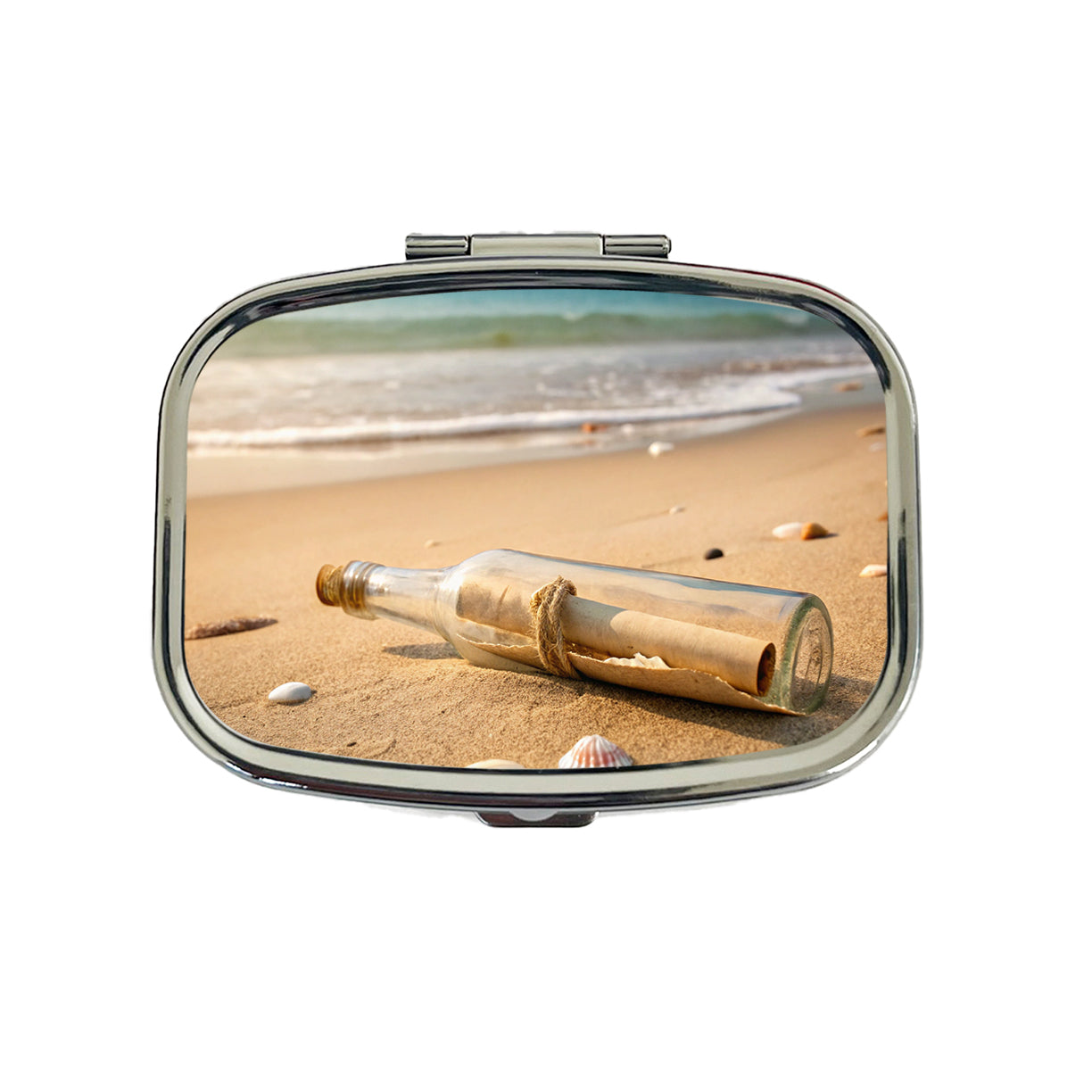 Message In A Bottle On Beach Travel Pill Box Case