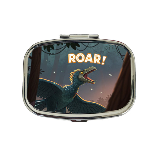 Microraptor Roar Dinosaur Travel Pill Box Case
