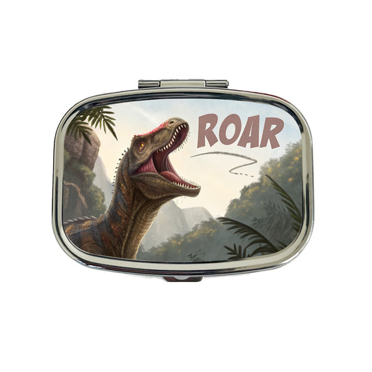 Pachycephalosaurus Roar Dinosaur Travel Pill Box Case