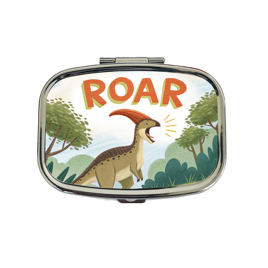 Parasaurolophus With Roar Bold Dinosaur Travel Pill Box Case