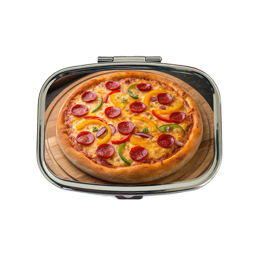 Pepperoni Pepper Pizza Travel Pill Box Case