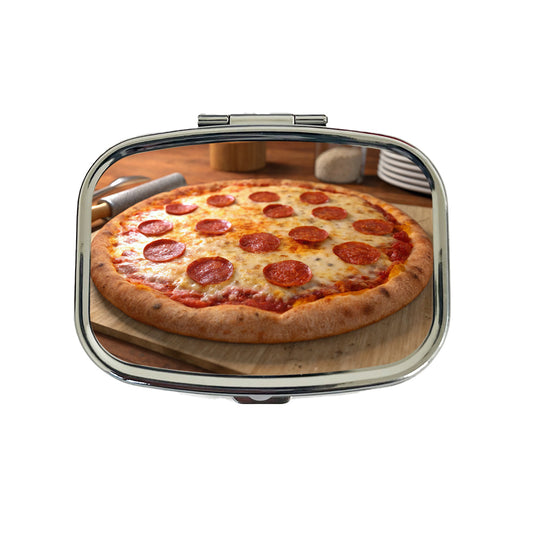 Pepperoni Pizza Yummy Dinner Travel Pill Box Case