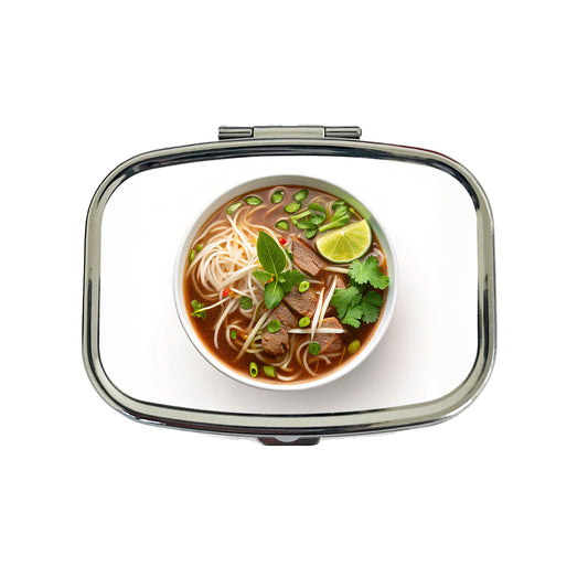 Pho Vietnamese Soup Bowl Travel Pill Box Case