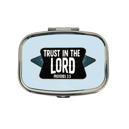 Proverbs Trust In The Lord Bible Verse Travel Pill Box Case
