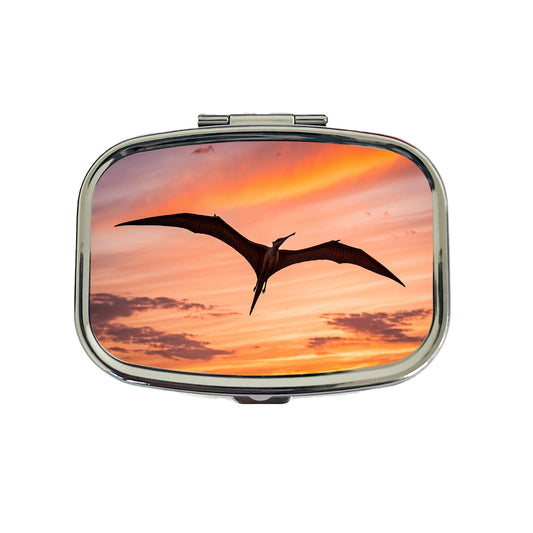 Pterodactylus Sunset Dinosaur Travel Pill Box Case