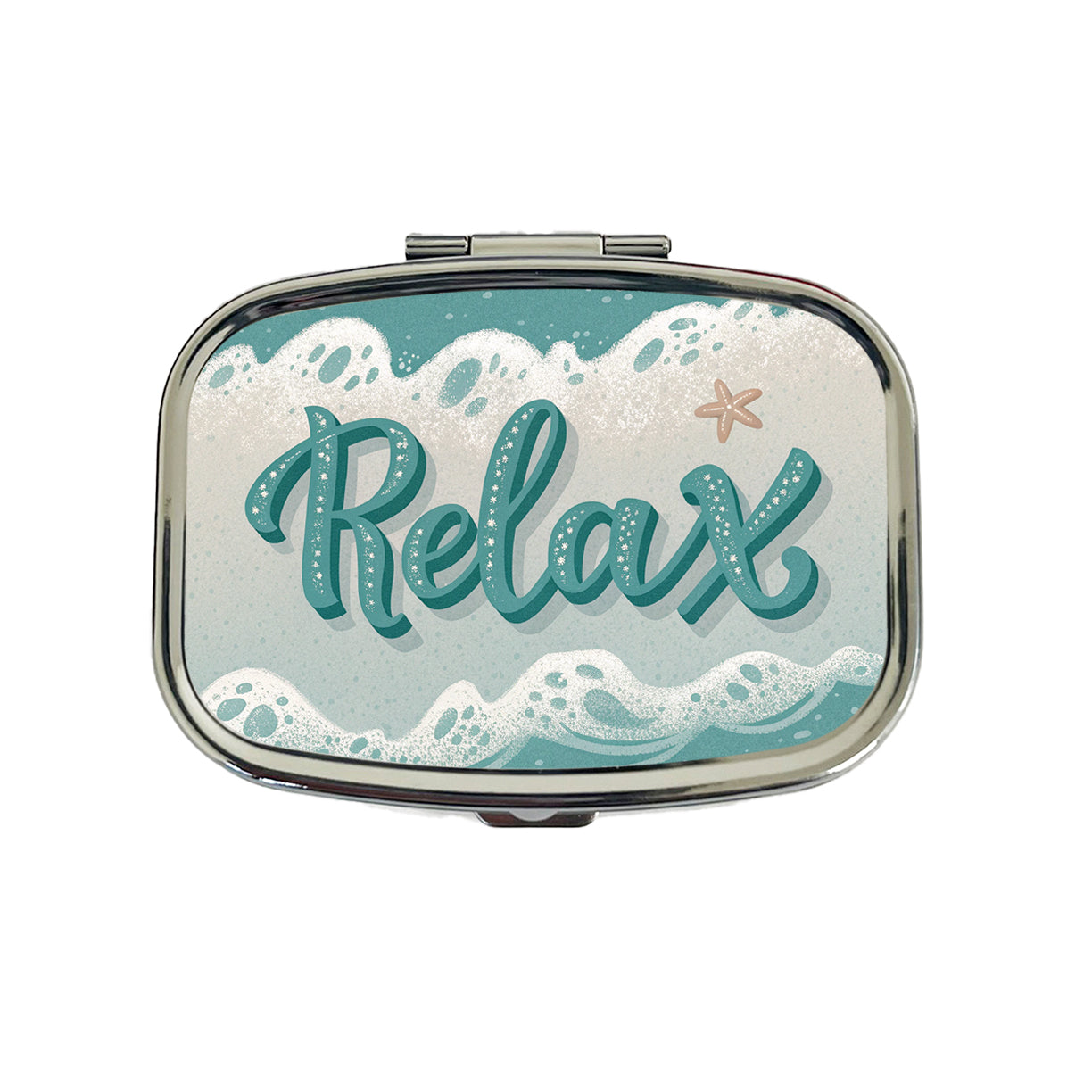 Relax Sea Foam Ocean Travel Pill Box Case