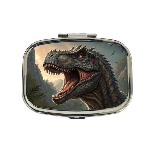 Roaring Allosaurus Dinosaur Travel Pill Box Case