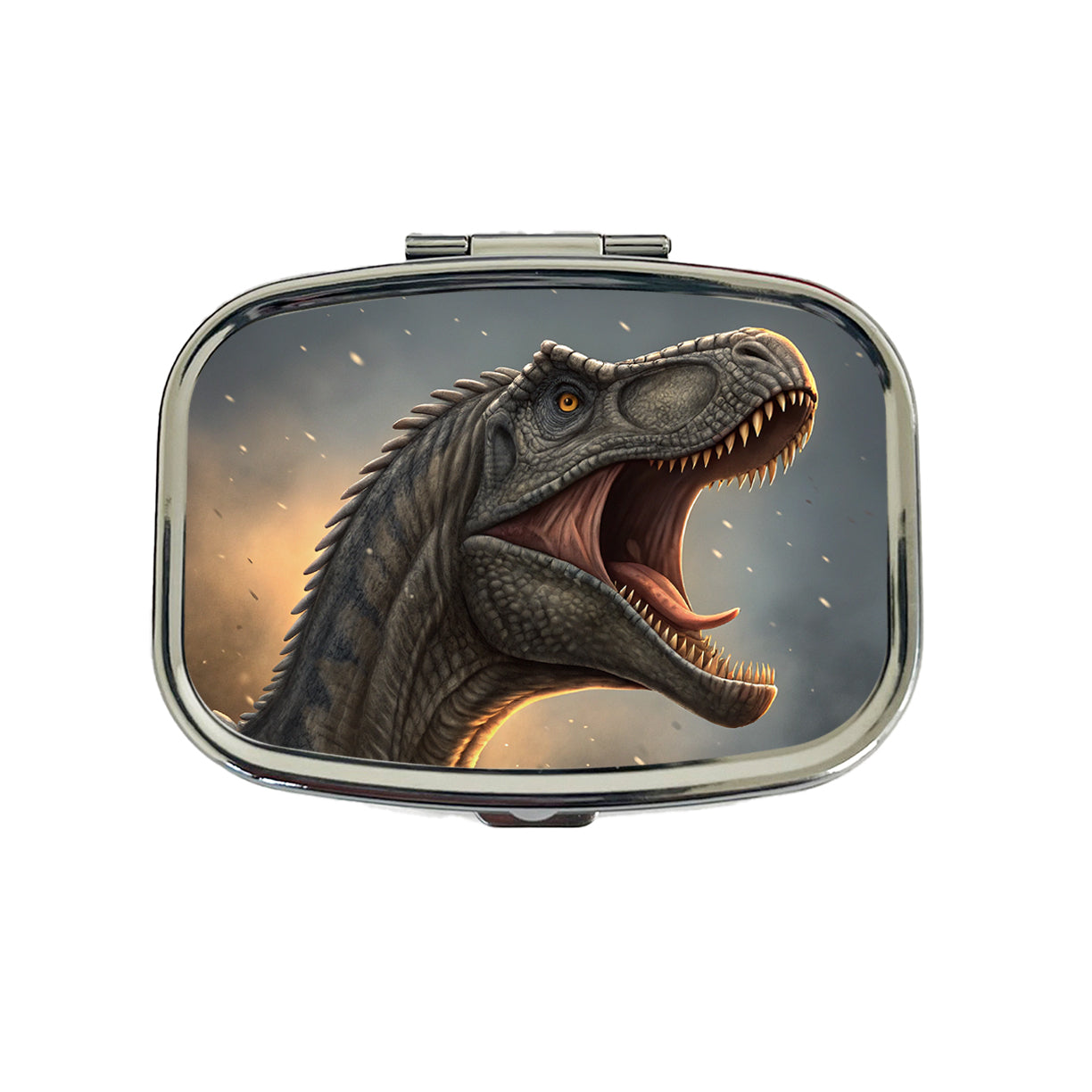 Roaring Brontosaurus Dinosaur Travel Pill Box Case