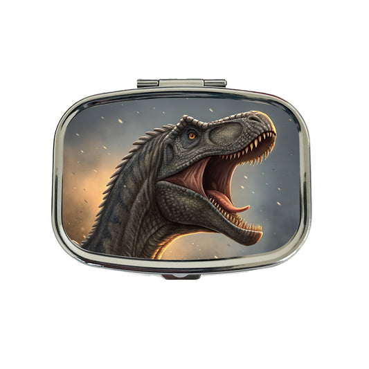 Roaring Brontosaurus Dinosaur Travel Pill Box Case