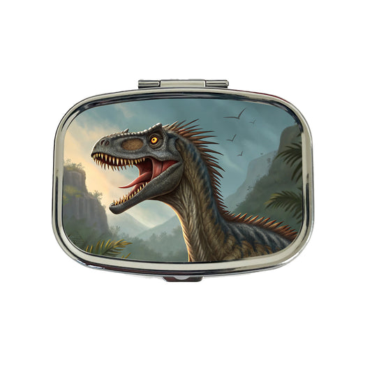 Roaring Eoraptor Dinosaur Travel Pill Box Case