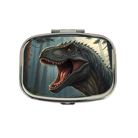 Roaring Giganotosaurus Dinosaur Travel Pill Box Case