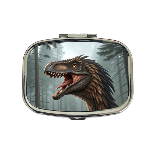 Roaring Raptor Dinosaur Travel Pill Box Case