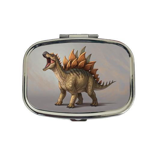 Roaring Stegosaurus Dinosaur Travel Pill Box Case