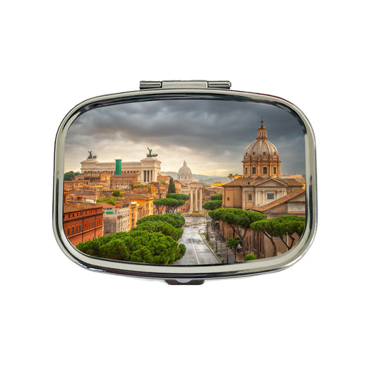 Rome Italy City Travel History Travel Pill Box Case
