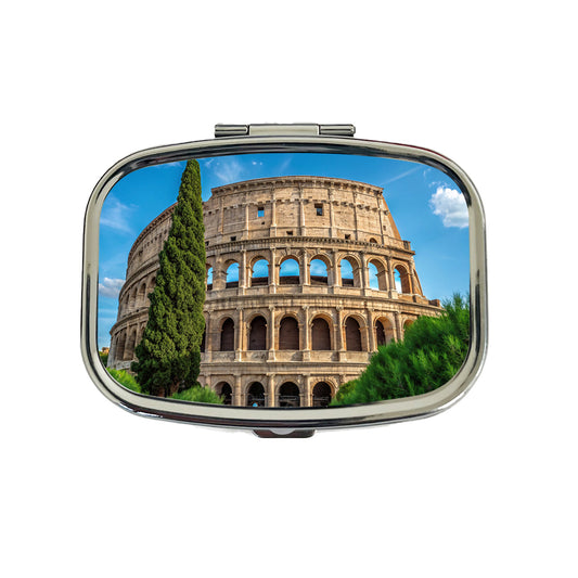 Rome Italy Colosseum Travel History Travel Pill Box Case