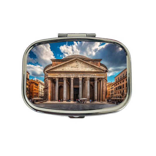 Rome Italy Pantheon Travel History Travel Pill Box Case