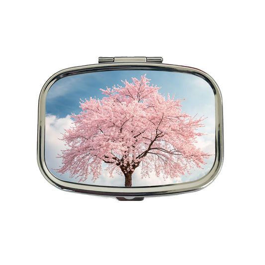 Sakura Cherry Blossom Tree Japan Beautiful Flowers Travel Pill Box Case
