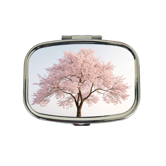 Sakura Cherry Blossom Tree Pink Flower Travel Pill Box Case