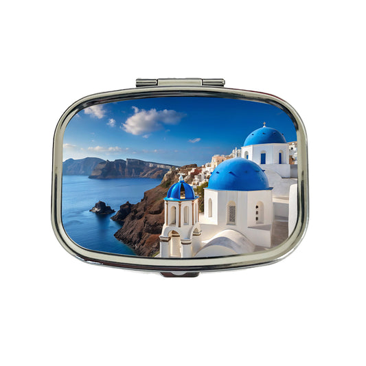 Santorini Greece Travel Stunning Travel Pill Box Case