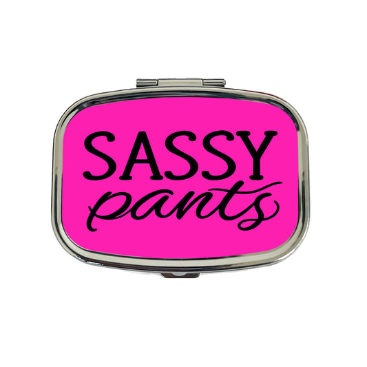 Sassy Pants Funny Travel Pill Box Case