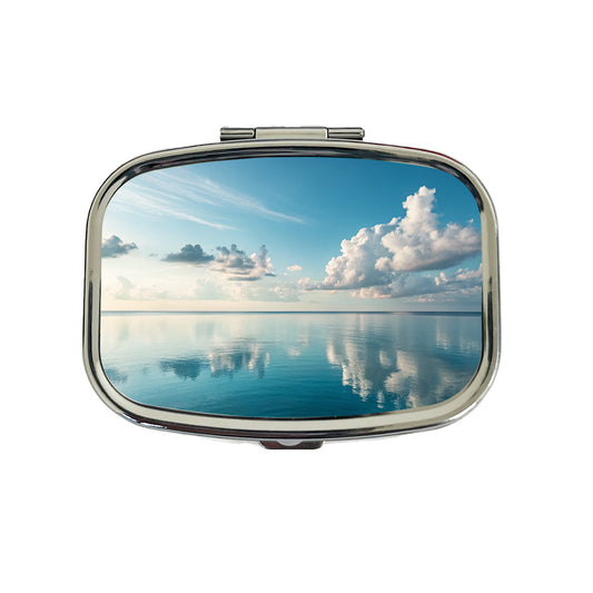 Sea And Sky Ocean Clouds Travel Pill Box Case