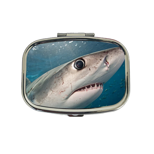 Shark Eye Close Up Ocean Travel Pill Box Case