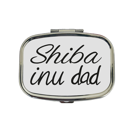 Shiba Inu Dad Dog Travel Pill Box Case