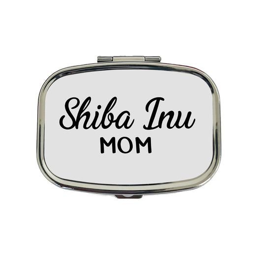 Shiba Inu Mom Dog Travel Pill Box Case