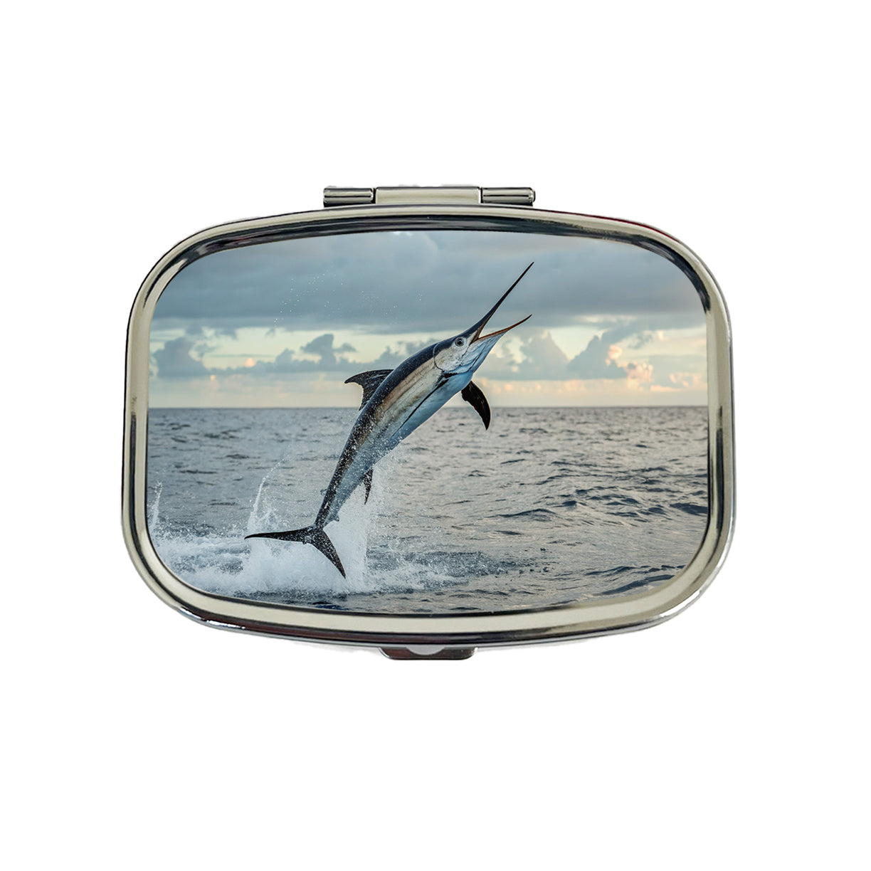 Swordfish Jumping Fishing Travel Pill Box Case