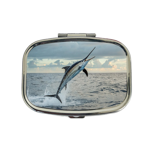 Swordfish Jumping Fishing Travel Pill Box Case