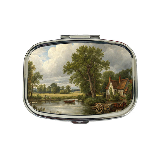 The Hay Wain By John Constable Painting Inspired Travel Pill Box Case