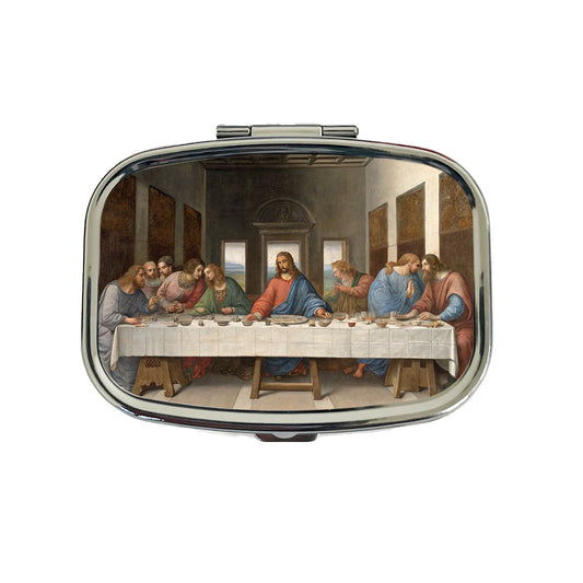 The Last Supper By Leonardo Da Vinci Inspired Jesus Christ Easter Travel Pill Box Case